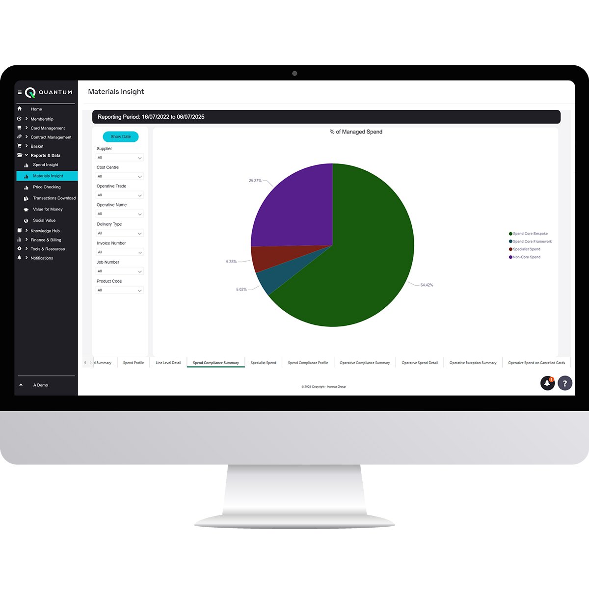 Quantum - spend and contract management platform