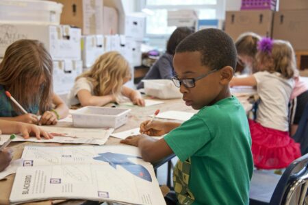 children studying uk